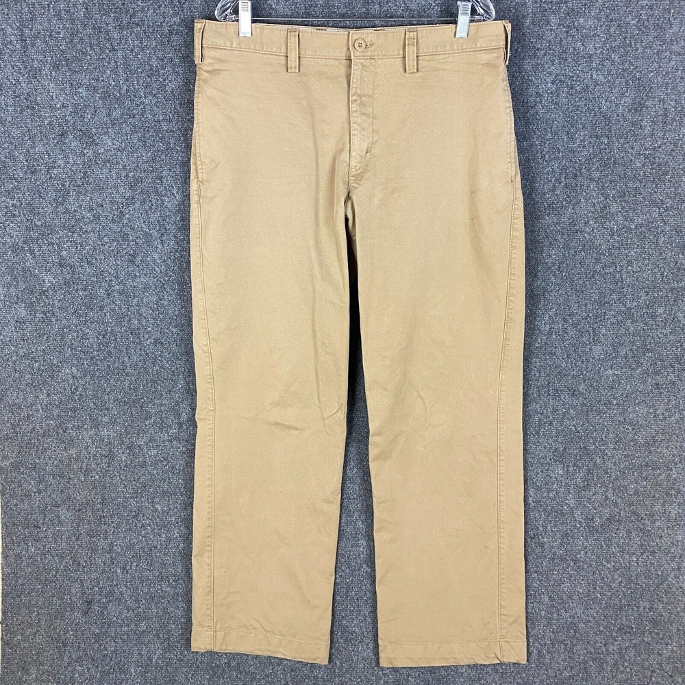 Eddie Bauer Chino Pants Men's 36x32 100% Cotton Beige Adults Outdoors